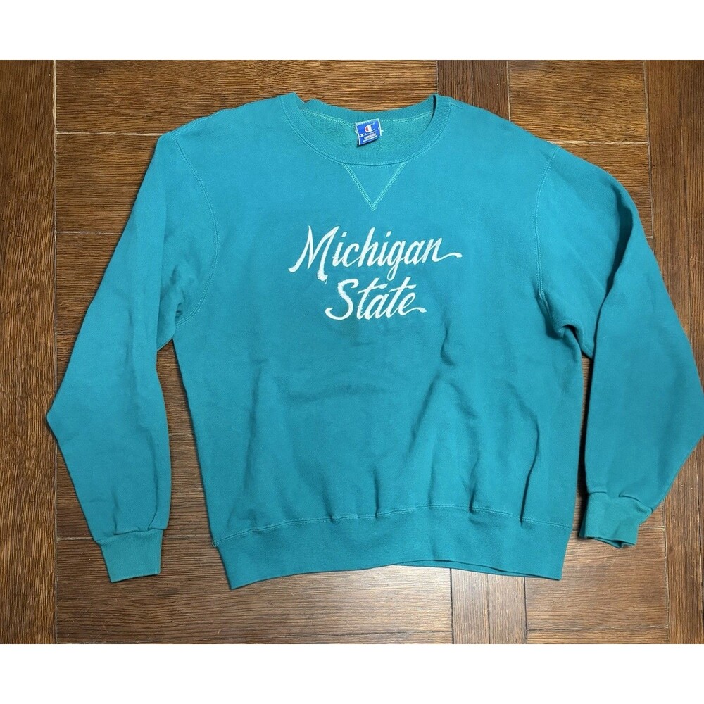 Vintage Michigan State Spartans Men’s Size XL Champion Made In USA Crewneck